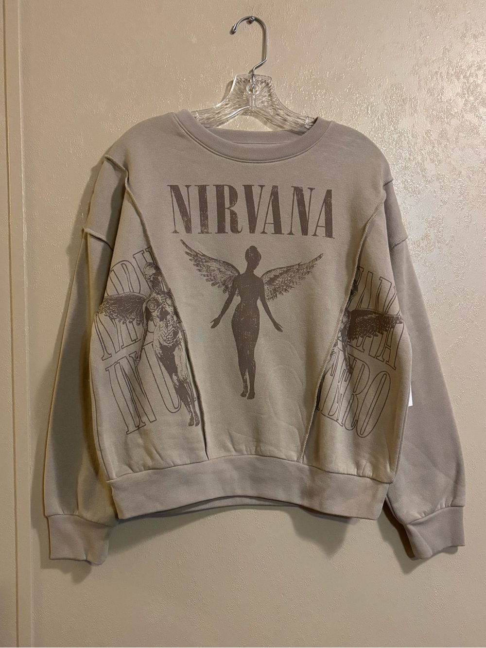 NWOT Nirvana Men's In Utero Crewneck Sweatshirt sz XS